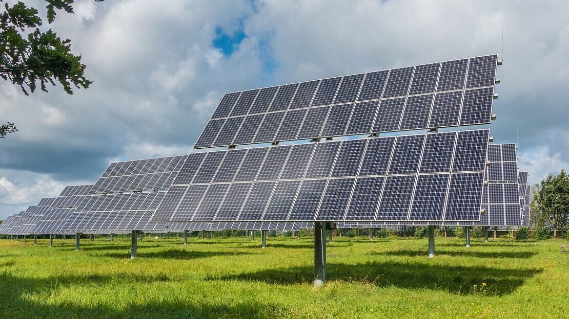 Solar Installation in a Field